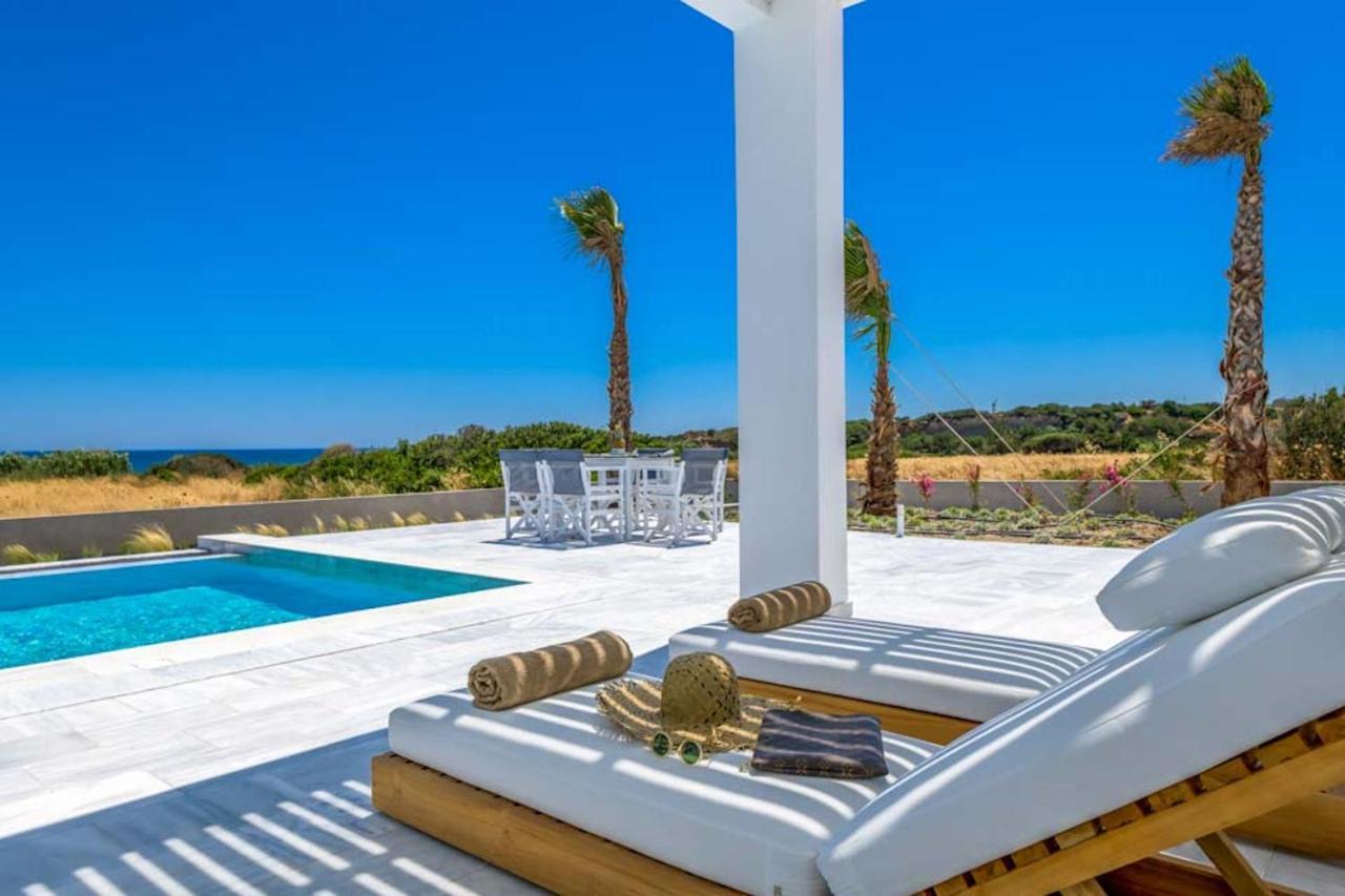 Seashore Beachfront Villa Lahaniá Kültér fotó