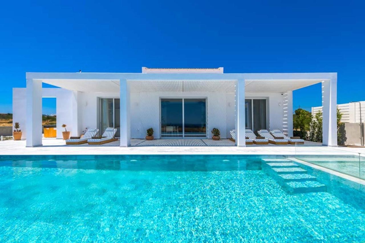 Seashore Beachfront Villa Lahaniá Kültér fotó