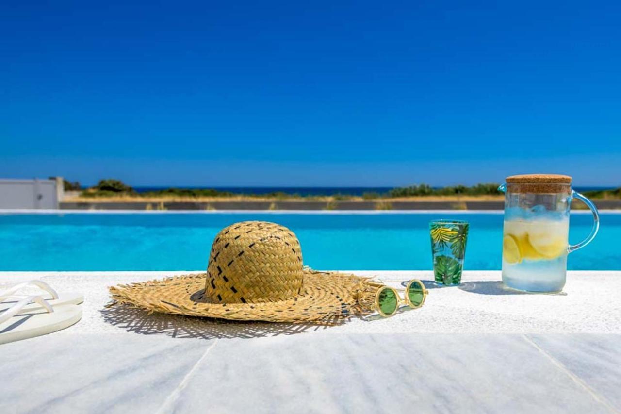Seashore Beachfront Villa Lahaniá Kültér fotó