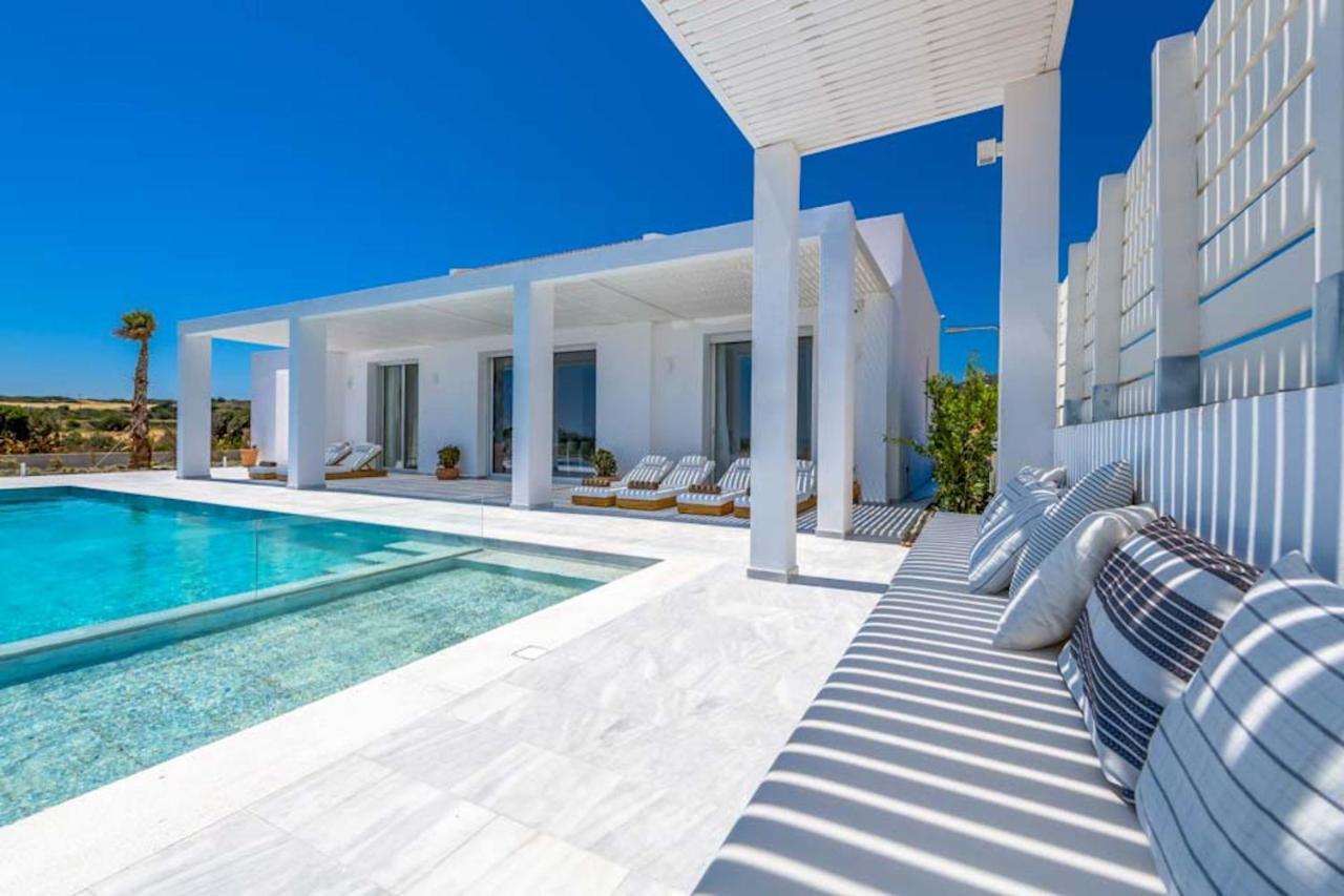 Seashore Beachfront Villa Lahaniá Kültér fotó