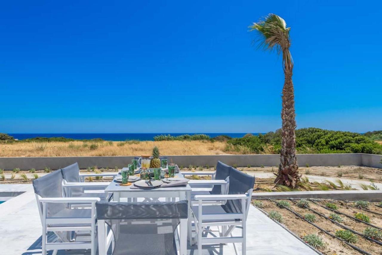 Seashore Beachfront Villa Lahaniá Kültér fotó