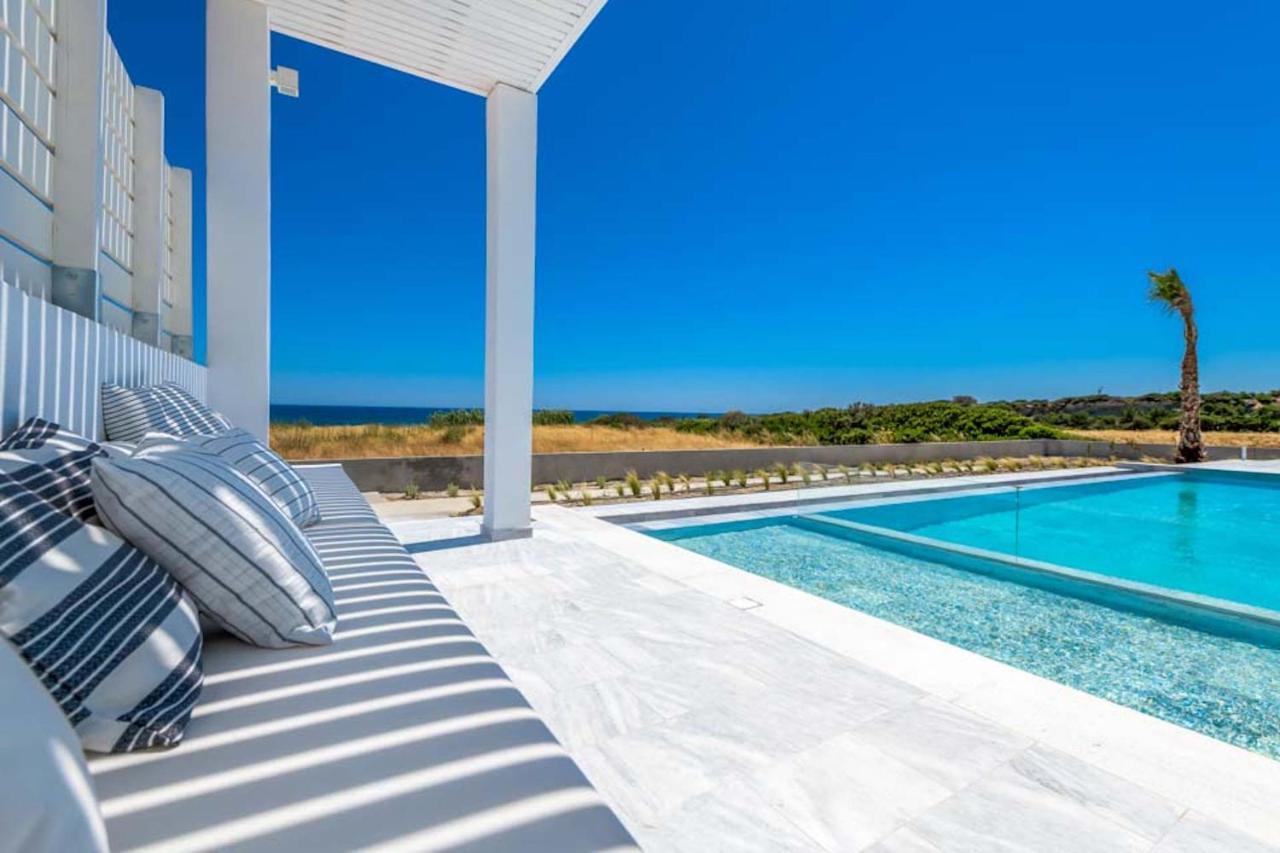 Seashore Beachfront Villa Lahaniá Kültér fotó