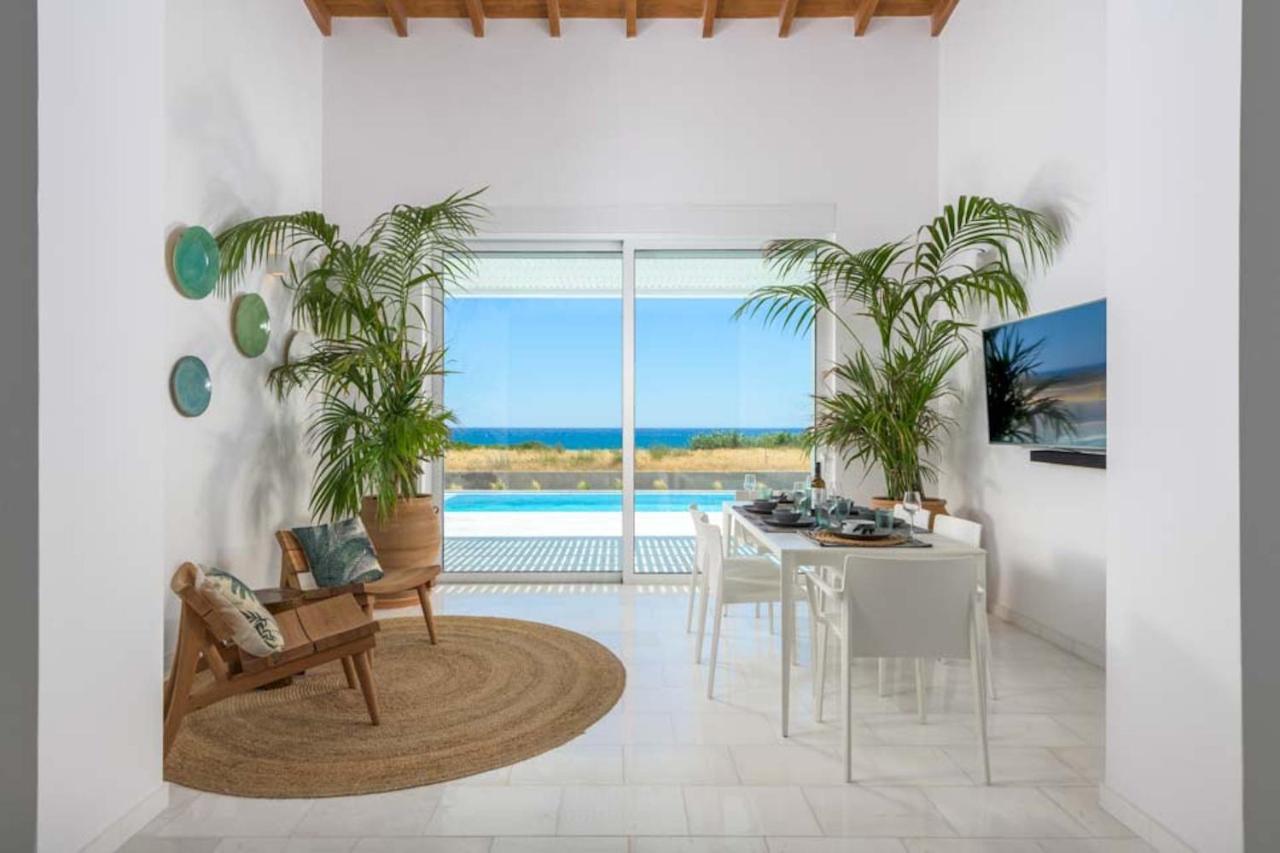 Seashore Beachfront Villa Lahaniá Kültér fotó
